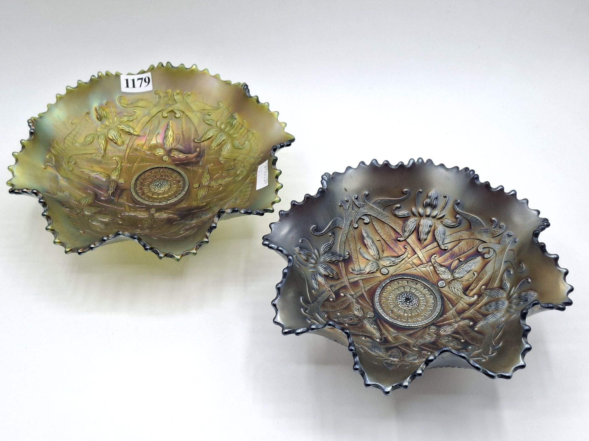 1179 · CARNIVAL GLASS BOWLS