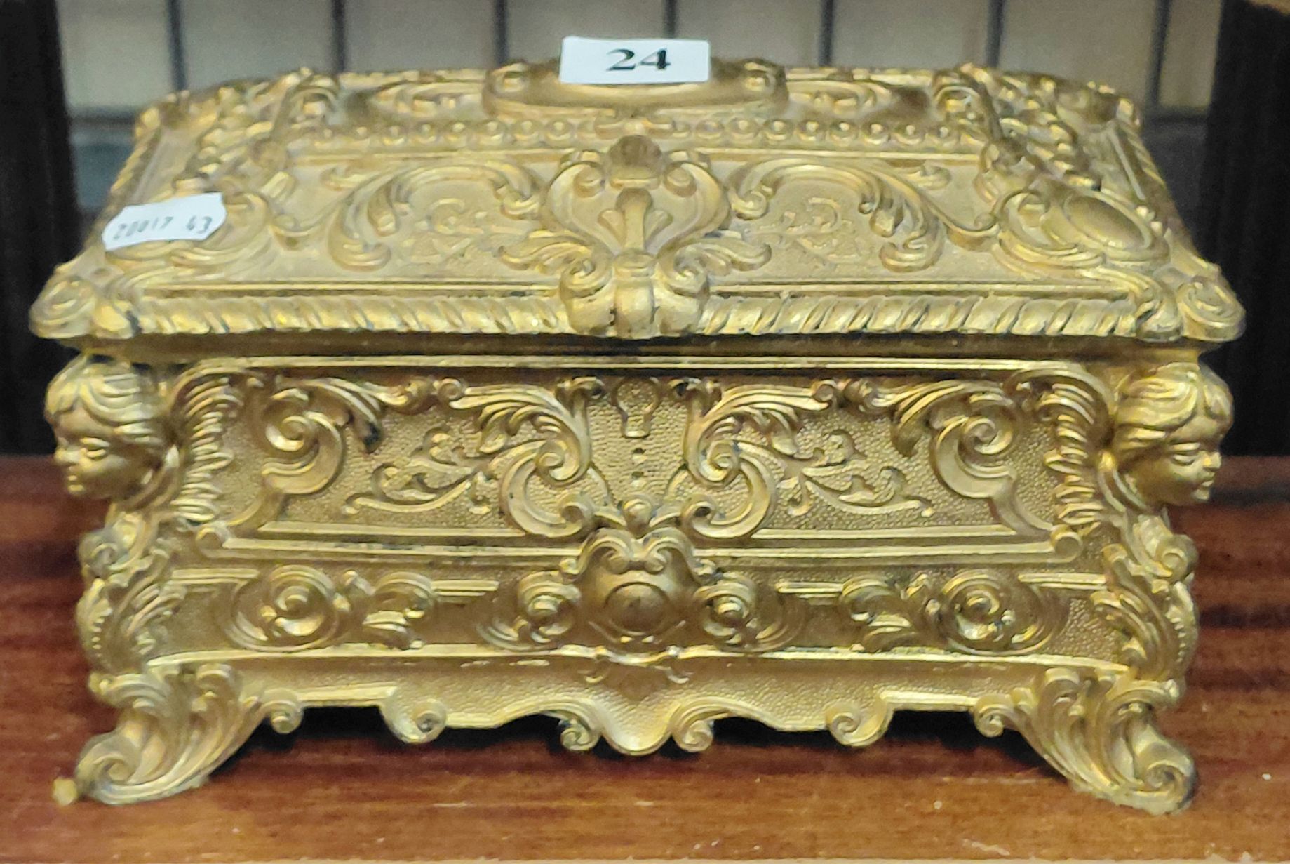 24 · ITALIAN BRASS TRINKET BOX
