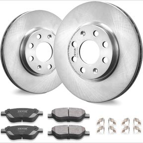VEVOR FRONT BRAKE KIT FOR VAUXHALL ADAM(M13), CORSA D (S07), CORSA D BOX/HATCHBACK (S07), BRAKE ROTORS CERAMIC BRAKE PADS REPLACEM