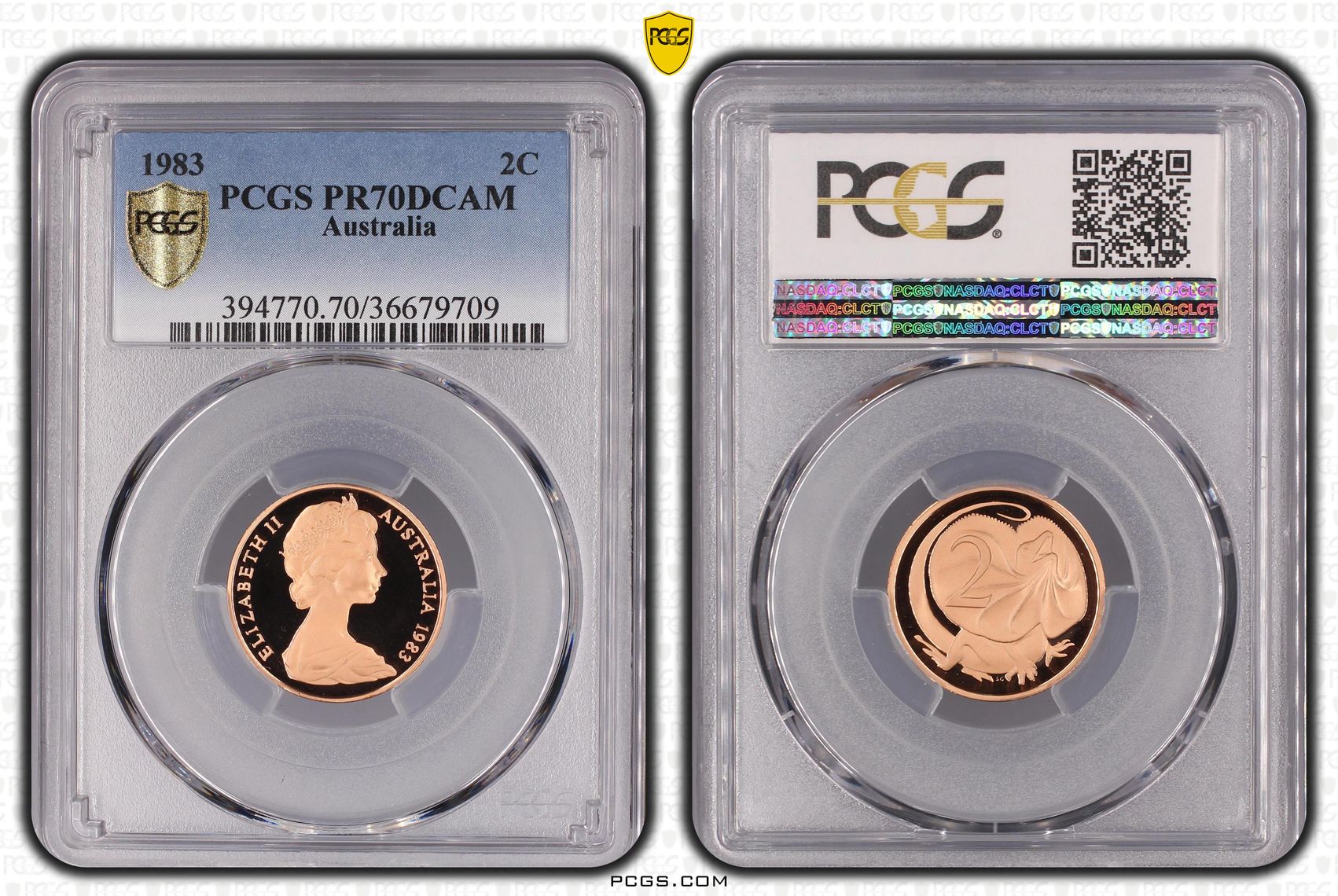 35 · 1983 Australia Two Cent, 2c PCGS - PR70DCAM POP 38/0 -709