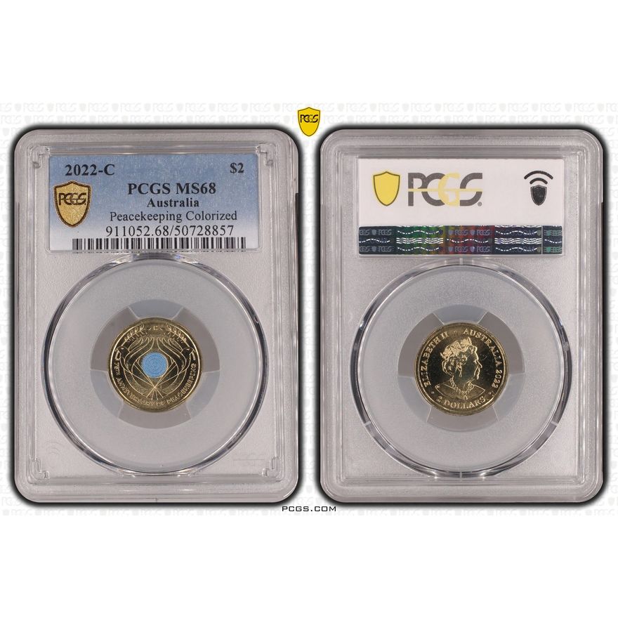 Peacekeeping Colorized, Two Dollar, 2022-C, PCGS MS68
