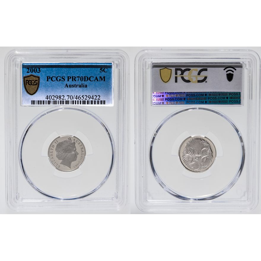 Five Cent, 2003, PCGS PR 70DCAM