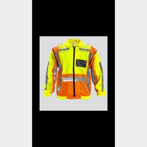 SECURITY-FULL REFLECTOR JACKET WITH DETACHABLE SLEEVE - XL - 51818/5478