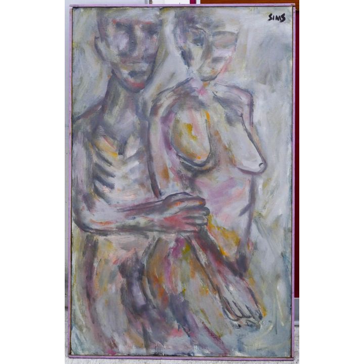 Harold Sims 'The False Wife' Oil on Canvas 49x31''
