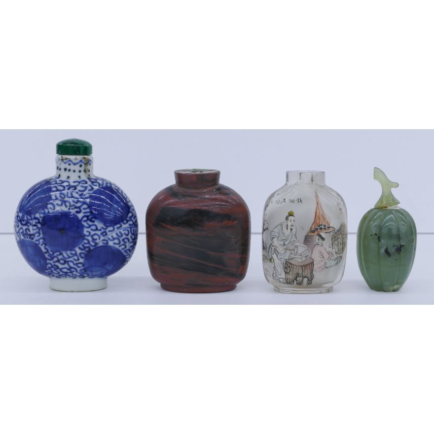 4pc Chinese Qing/Republic Snuff Bottles