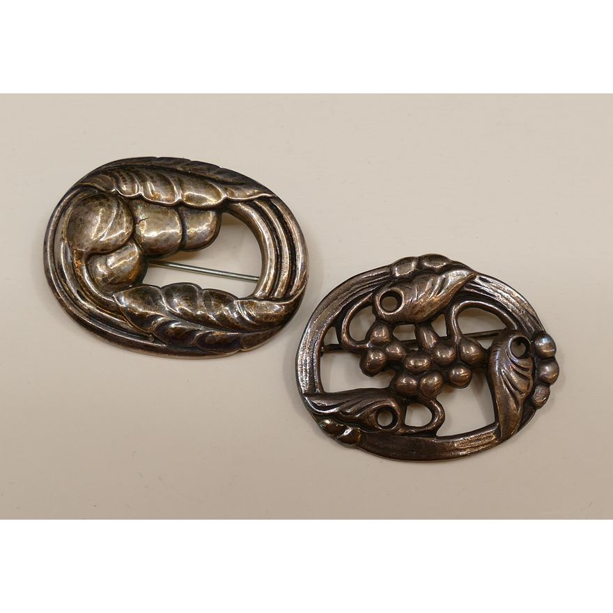 Georg Jensen Sterling Brooch Etc- 1.75''