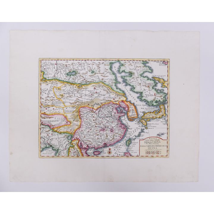 Tirion, Nuova Carta dell'Imperio della China. 1740