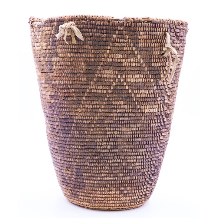 Antique Klickitat Large Indian Hard Basket