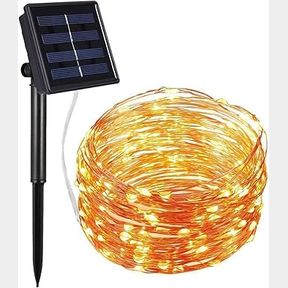 String Lights Fairy Lights Outdoor Solar 100 LED Bulbs Christmas Lights x3 Warm White 1000 cm |