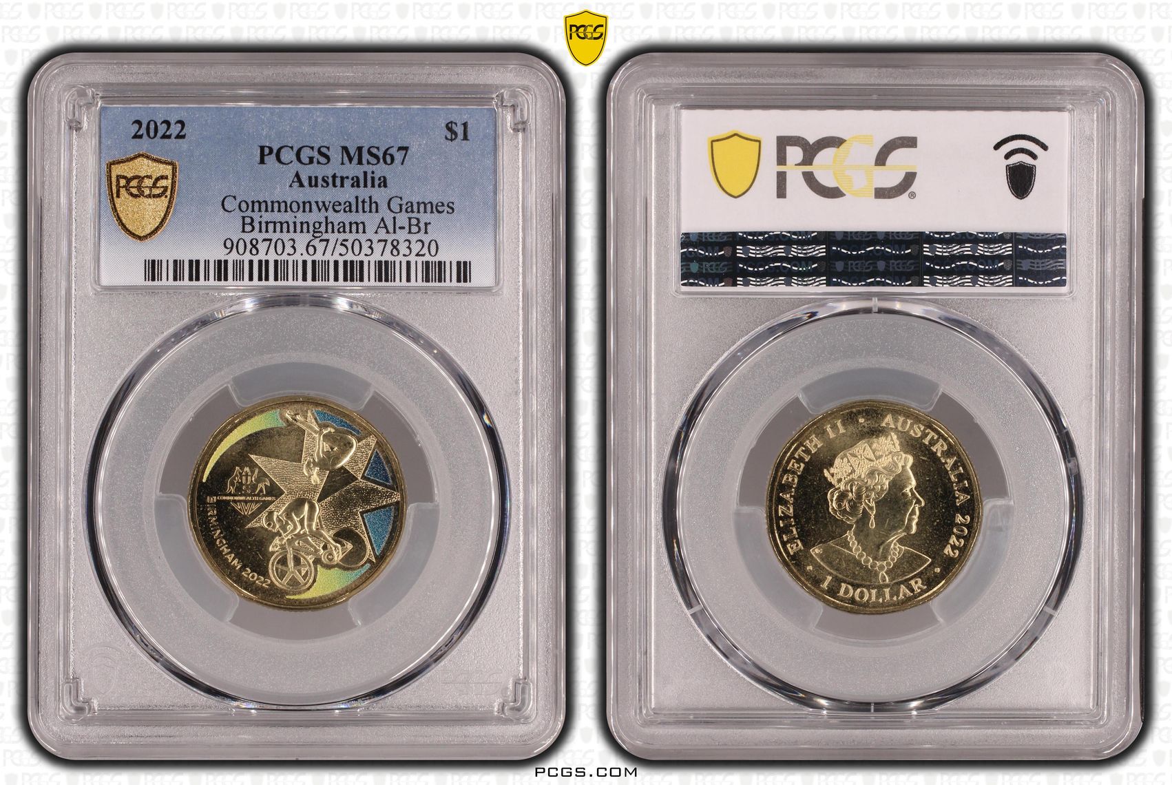 Commonwealth Games - Birmingham Al-Br , One Dollar, 2022, PCGS MS67