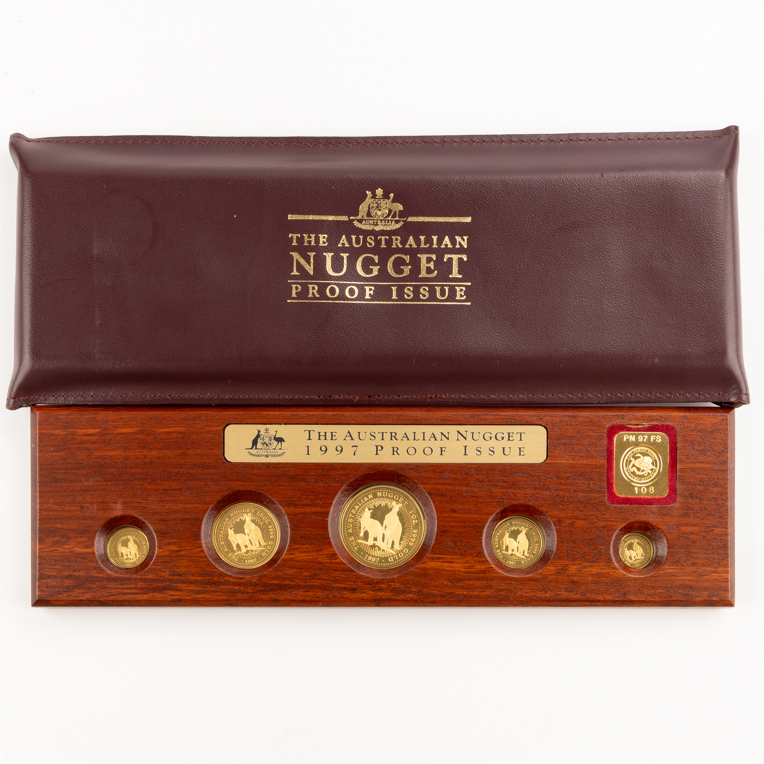 Elizabeth II, Nugget Series, Five Dollars - One Hundred Dollars, 1997, FDC