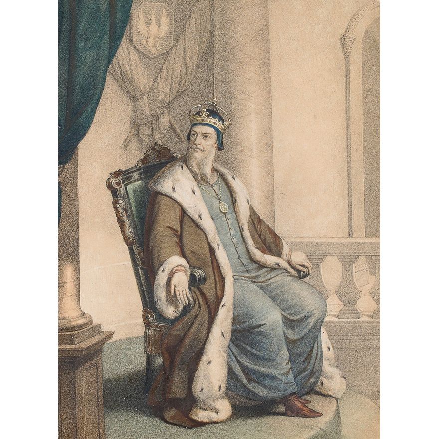 Król Zygmunt August, ok. 1851