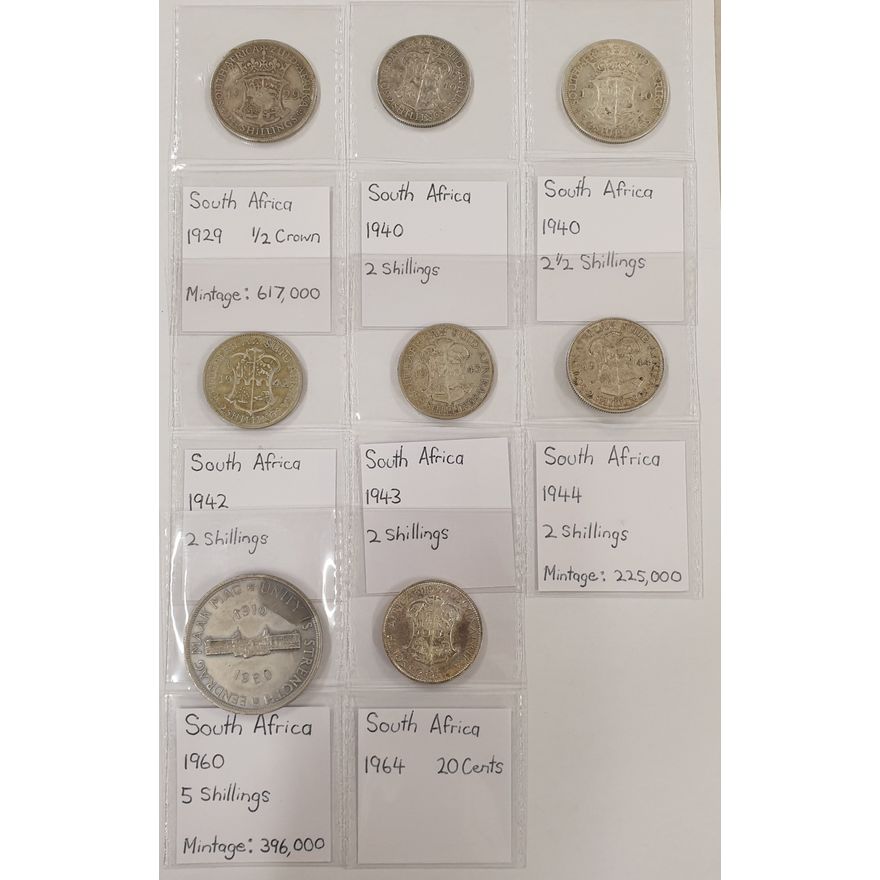 Sth. African Silver Coins (x8)