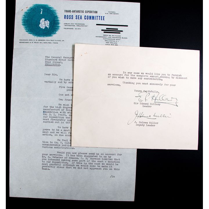 Autographed Letter - Trans-Antarctic Expedition
