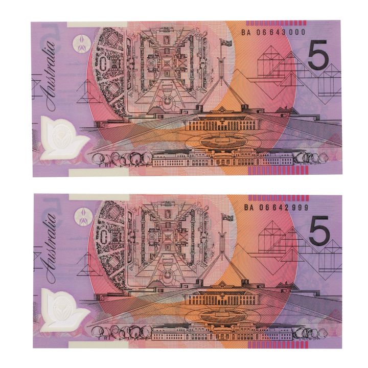 First Prefix - MacFarlane/Henry, Five Dollar, 2006 Uncirculated