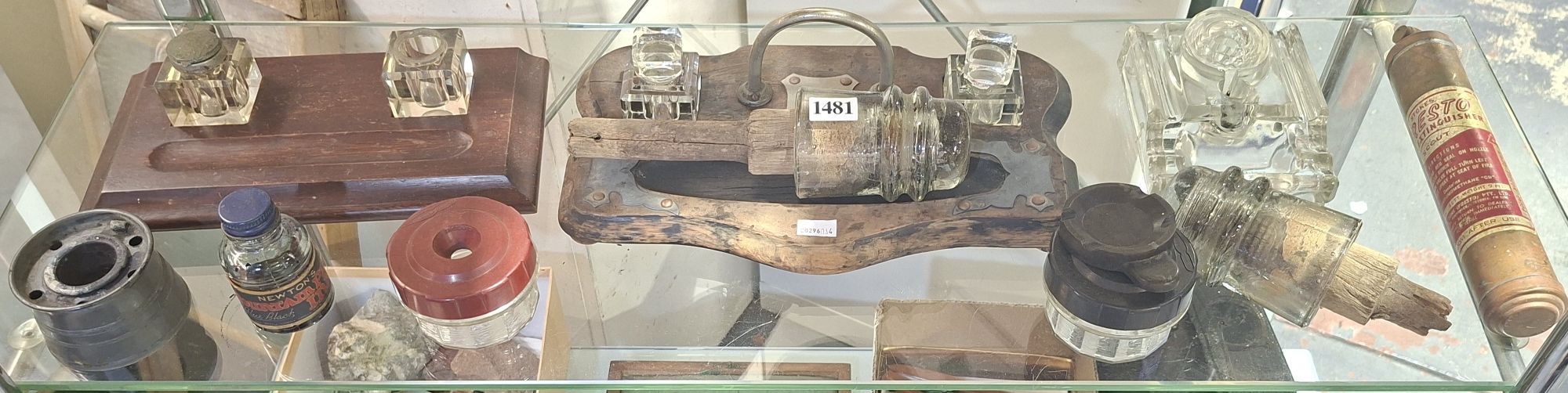 INKWELLS, INDULATORS AND FIRE EXTINGUISHER