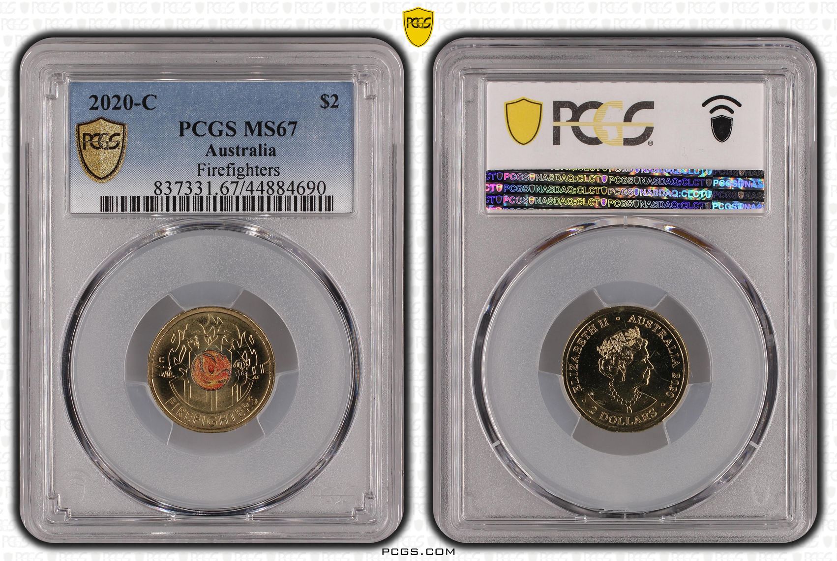 Firefighters Colorized, Two Dollar, 2020-C, PCGS MS67