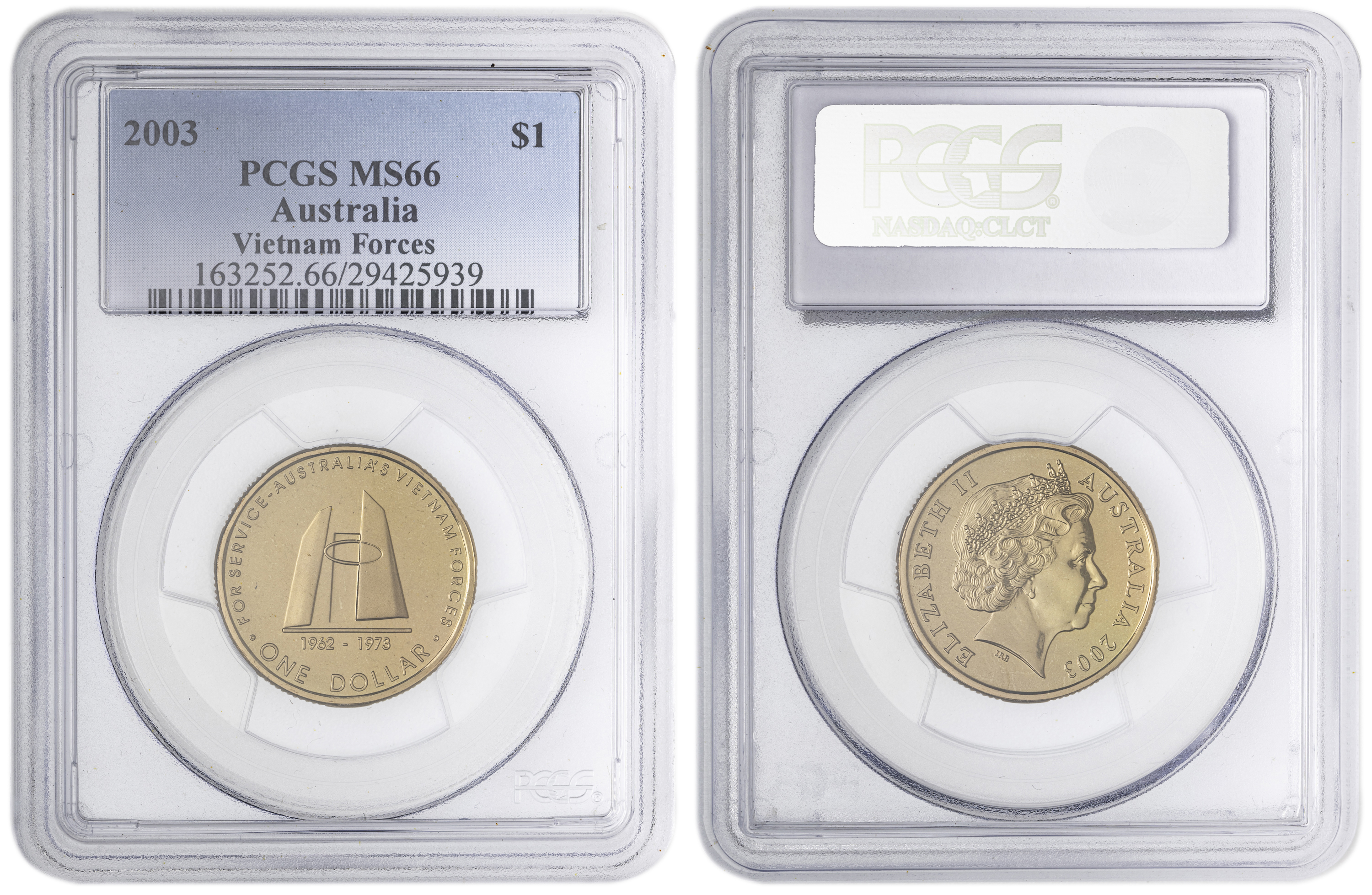 Vietnam Forces , One Dollar, 2003, PCGS MS66