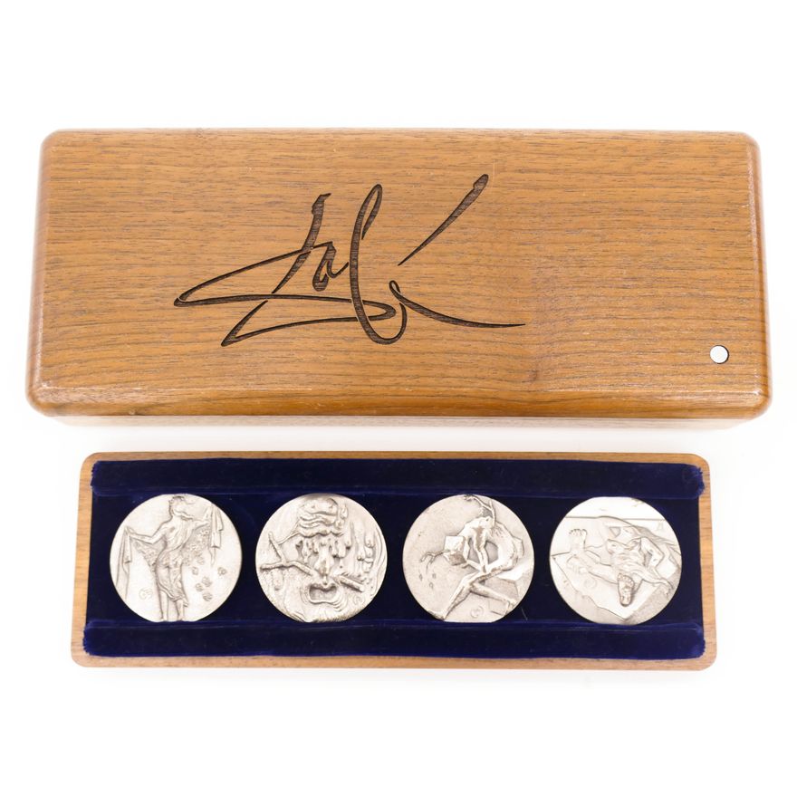Salvador Dali ''Four Seasons'' Silver Medal Set