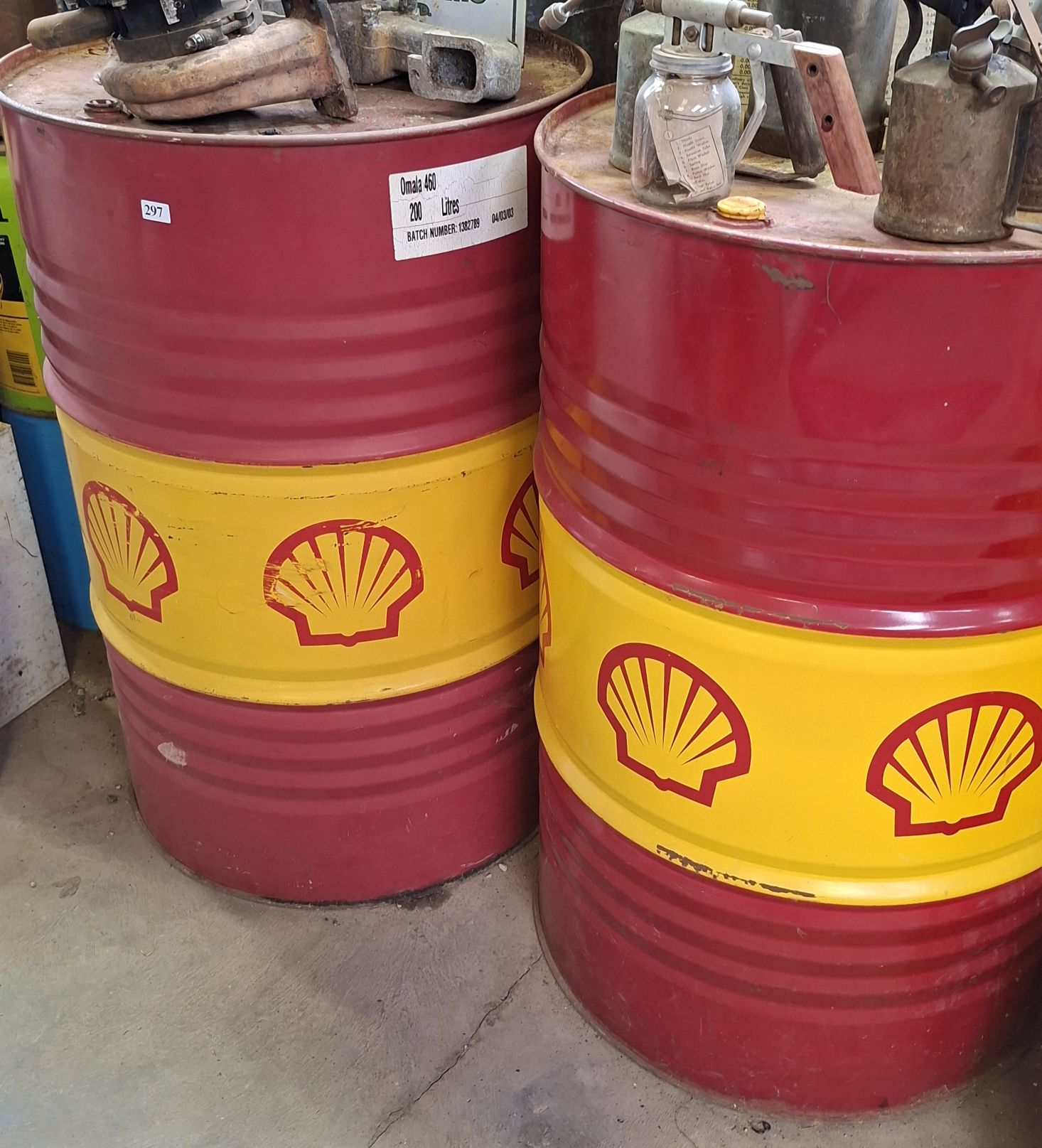 2 Shell Oil Drums