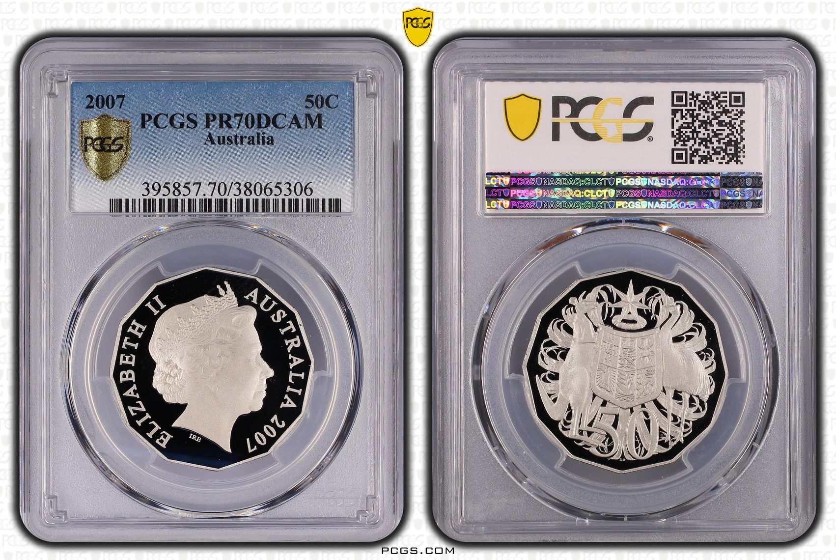 Fifty Cent, 2007, PCGS PR70DCAM