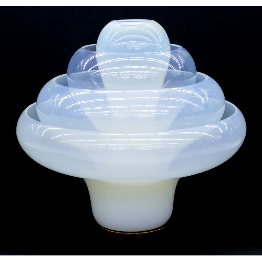 Carlo Nason ''Lotus'' Glass Table Lamp