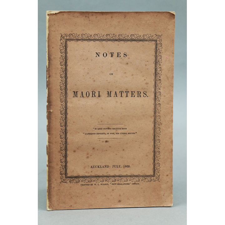 JOHNSTON, MR JUSTICE - Notes on Māori Matters