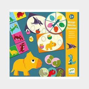 Djeco Games - Dinosaur 3 in 1 Game | PK 51679/4353 B1 (S2)