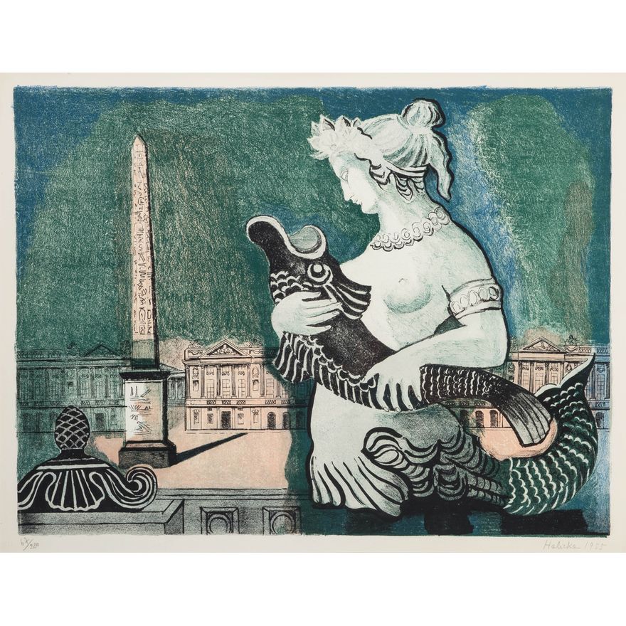 Alicja Halicka | Plac de la Concorde w Paryżu, 1955