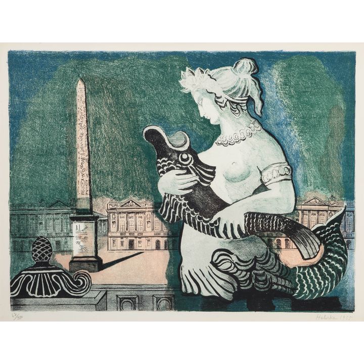 Alicja Halicka | Plac de la Concorde w Paryżu, 1955