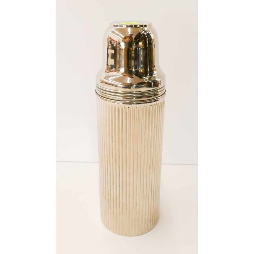 Vintage Universal Mercury Glass Thermos- 9.5''