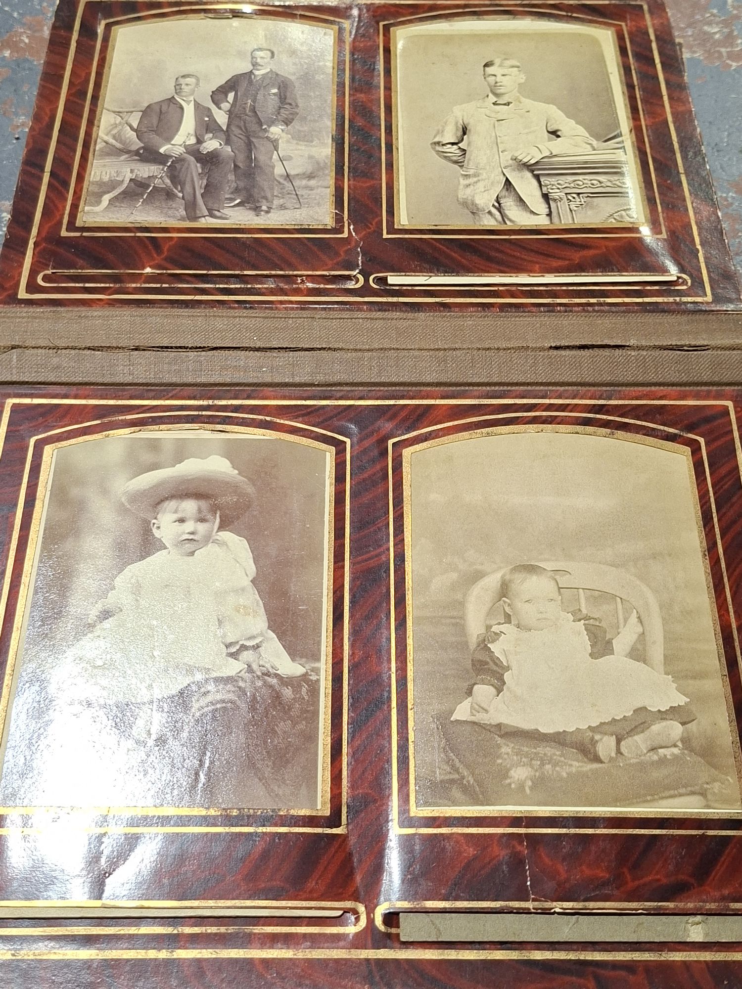 1348 · VICTORIAN PHOTO ALBUM WITH CONTENTS