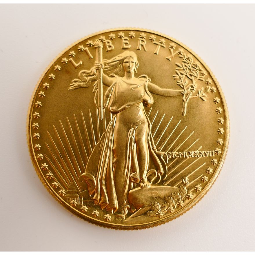 United States 1987 1 Oz Gold Eagle $50 Dollar Coin