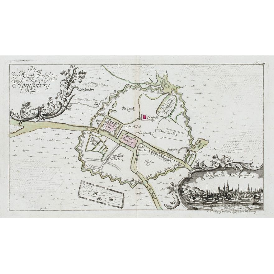 Gabriel Nicolaus Raspe | Plan der Königl. Preussischen Haupt und Residenz Stadt Königsberg in Preussen