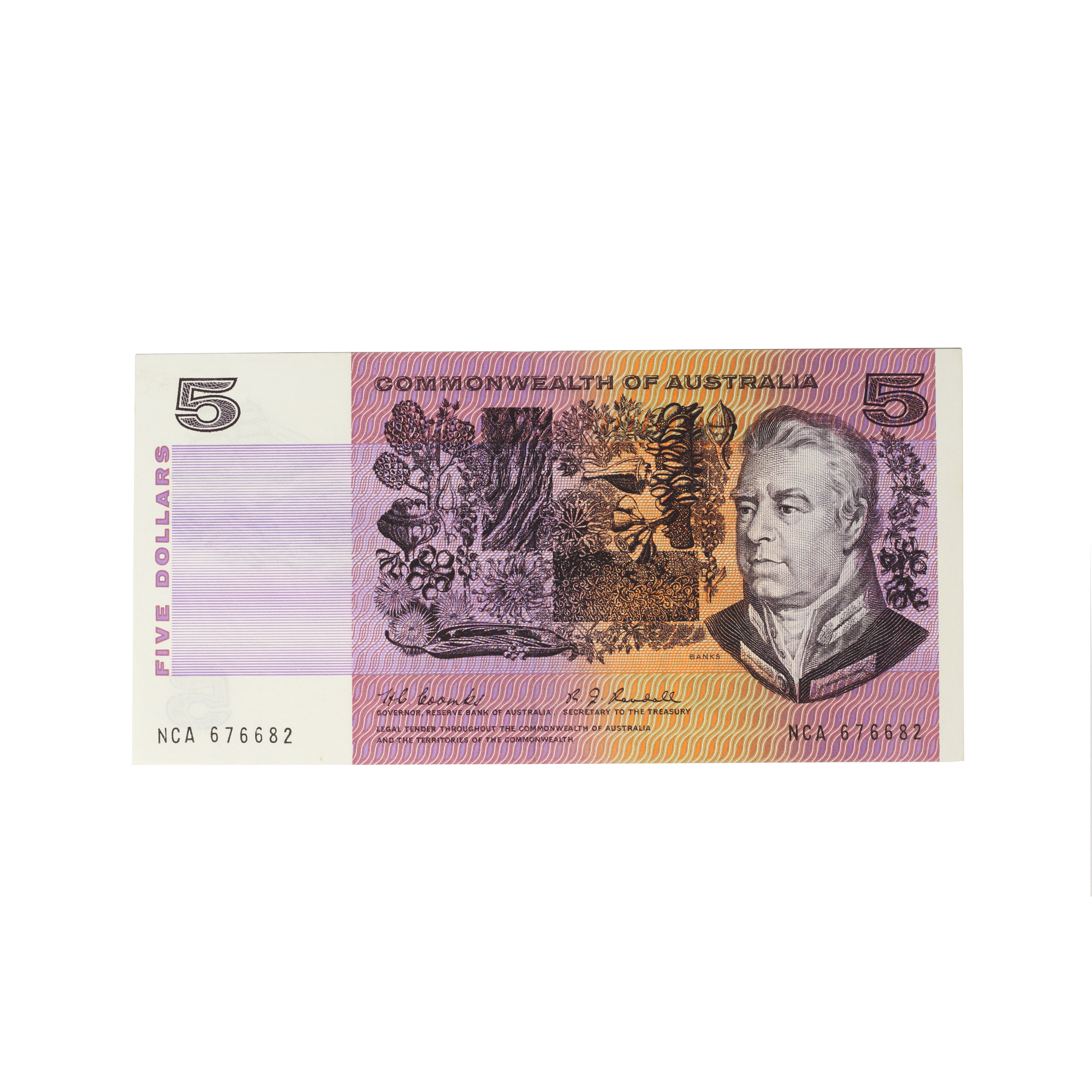 1991. · Elizabeth II, Five Dollars, 1967, UNC