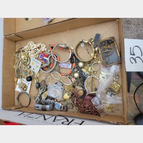 Assortment of jewelry, watches, and other items