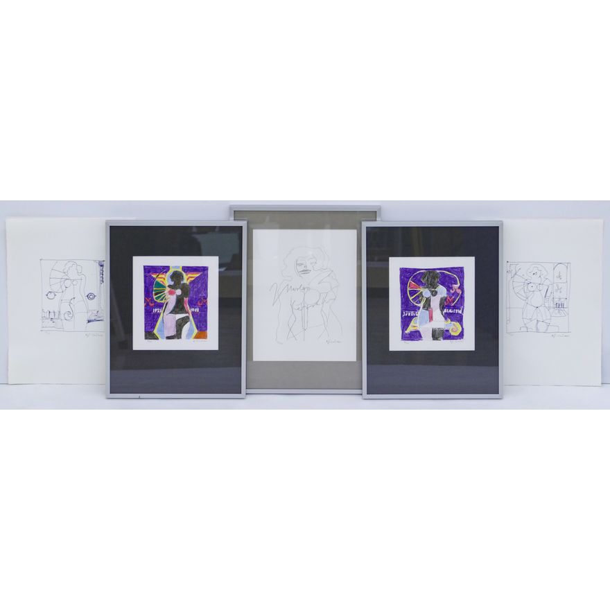 5pc Richard Lindner ''Robotic Modernism'' Lithograph
