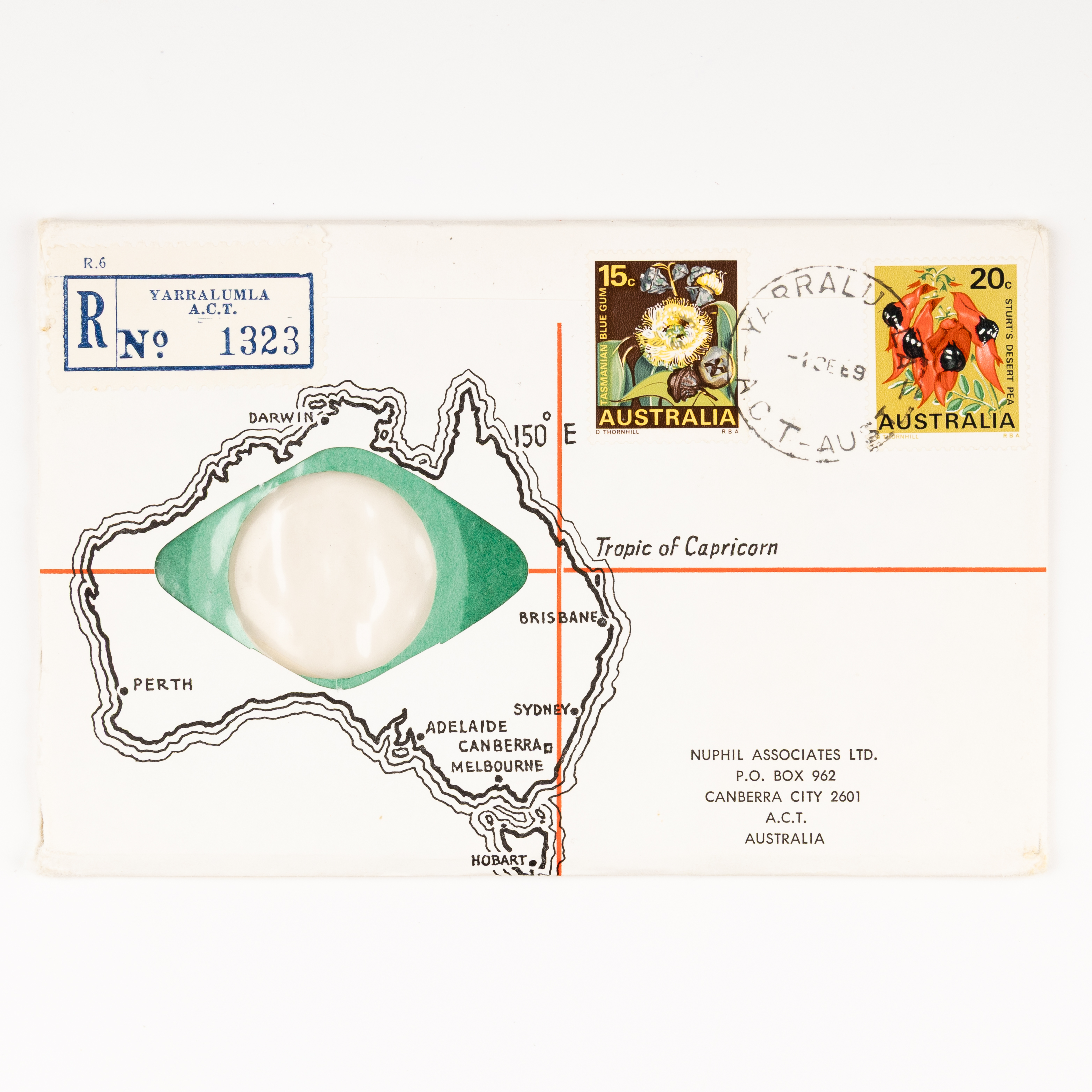 Elizabeth II, Yarralumla Cover, 1969, VF