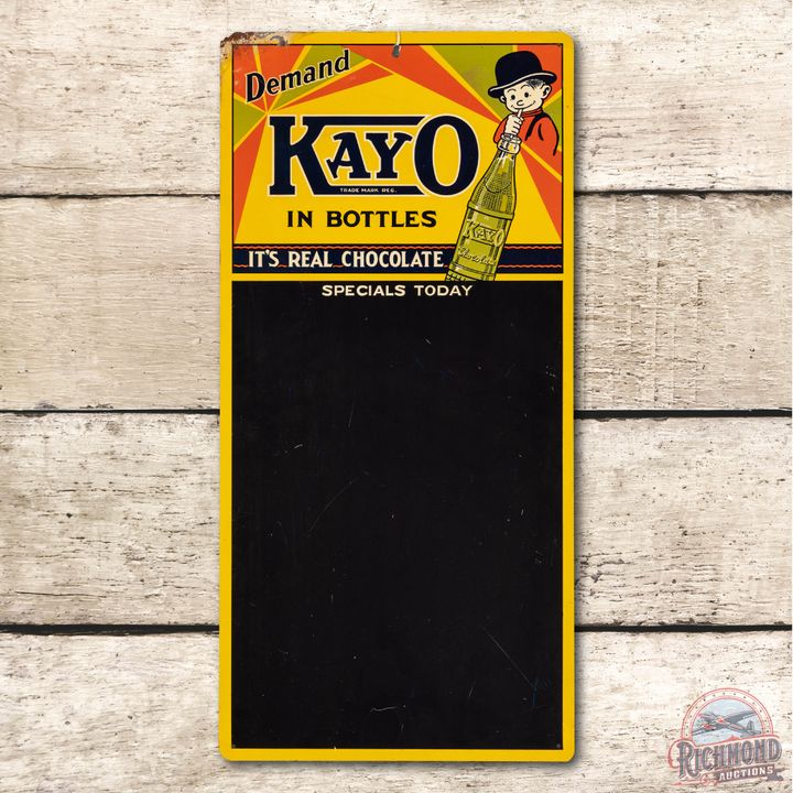 Demand Kayo Chocolate in Bottles Tin Menu Board Sign
