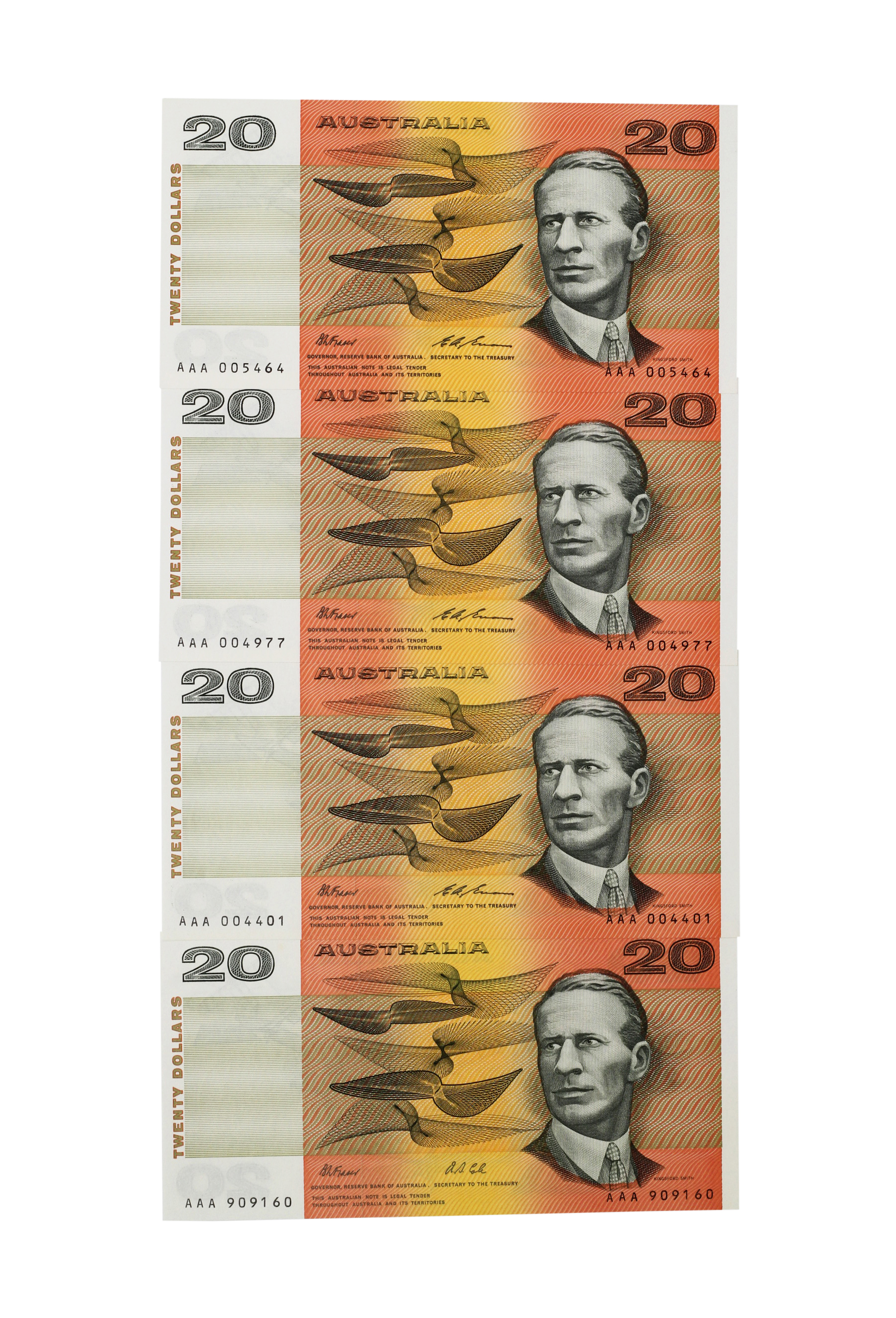 2039. · Fraser/Evans, Twenty Dollars, 1993, UNC