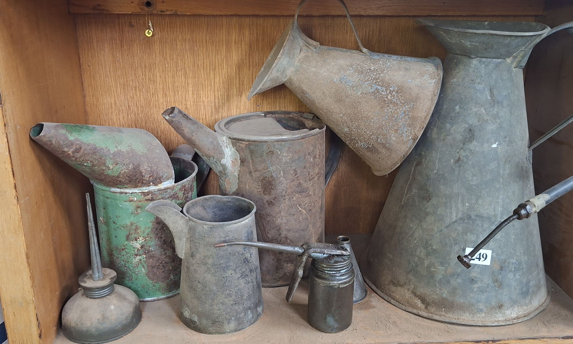 Vintage Jugs And Oil Cans