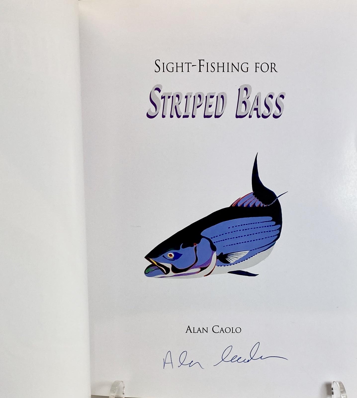 5 STRIPED BASS ITEMS W/SIGNED BOOK BY AUTHOR!