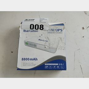 BLUE CARBON MINI UPS FOR WIFI ROUTER WITH 120CM Y CABLE AND SUPPORT POE - WHITE