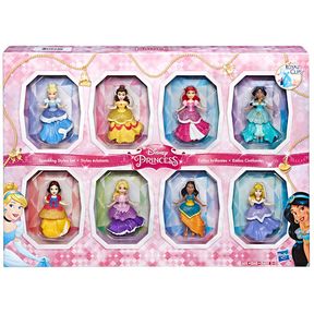 HASBRO DISNEY PRINCESS SPARKLING MINI DOLLS 8 SET