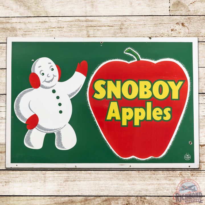 Standby Fine Foods Snoboy Apples SS Porcelain Sign