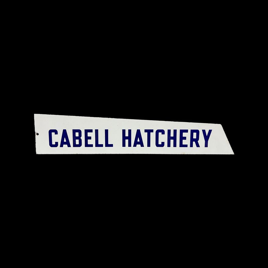 DSP Cabell Hatchery Porcelain Sign