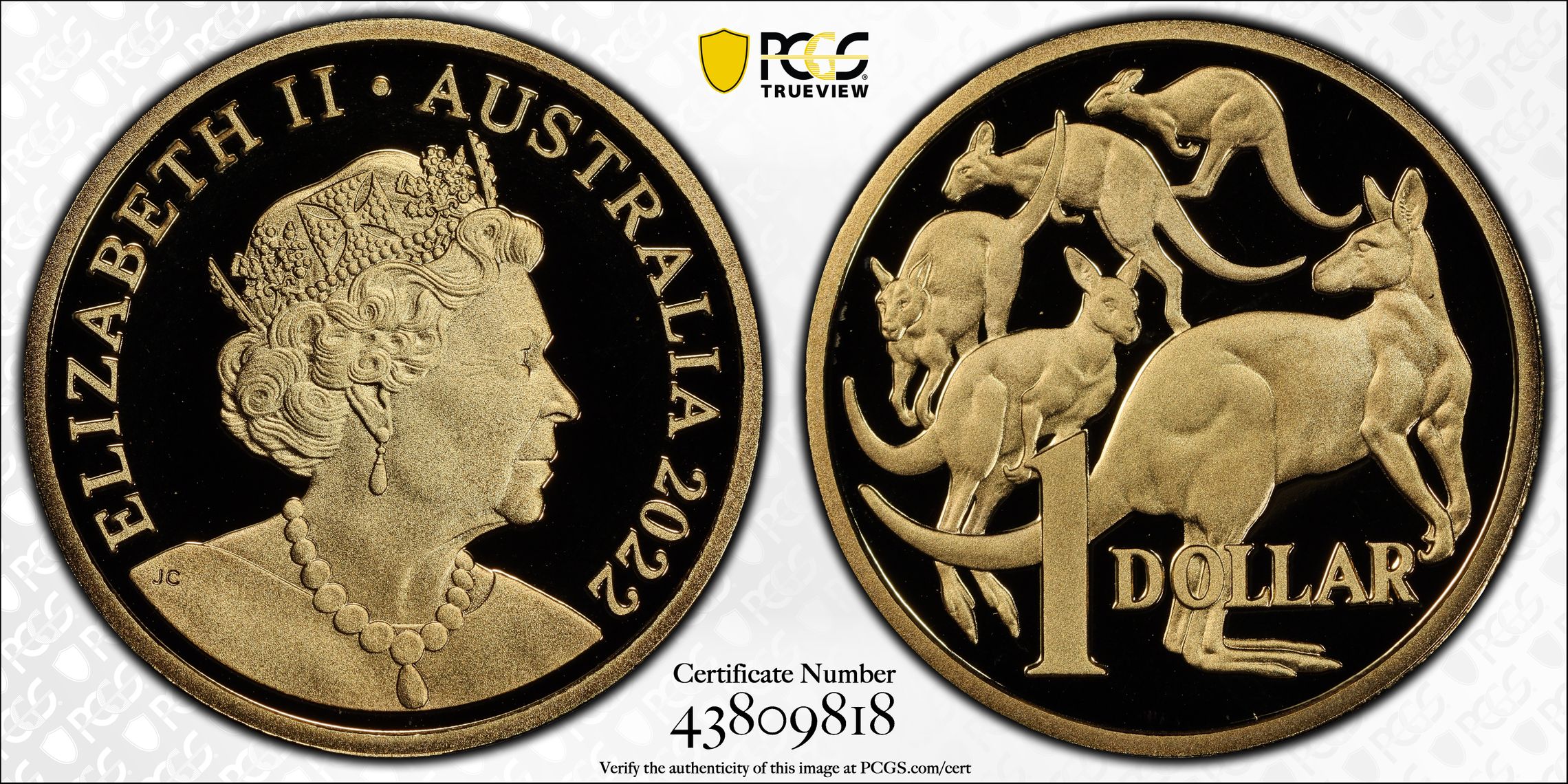 One Dollar, 2022, PCGS PR70DCAM