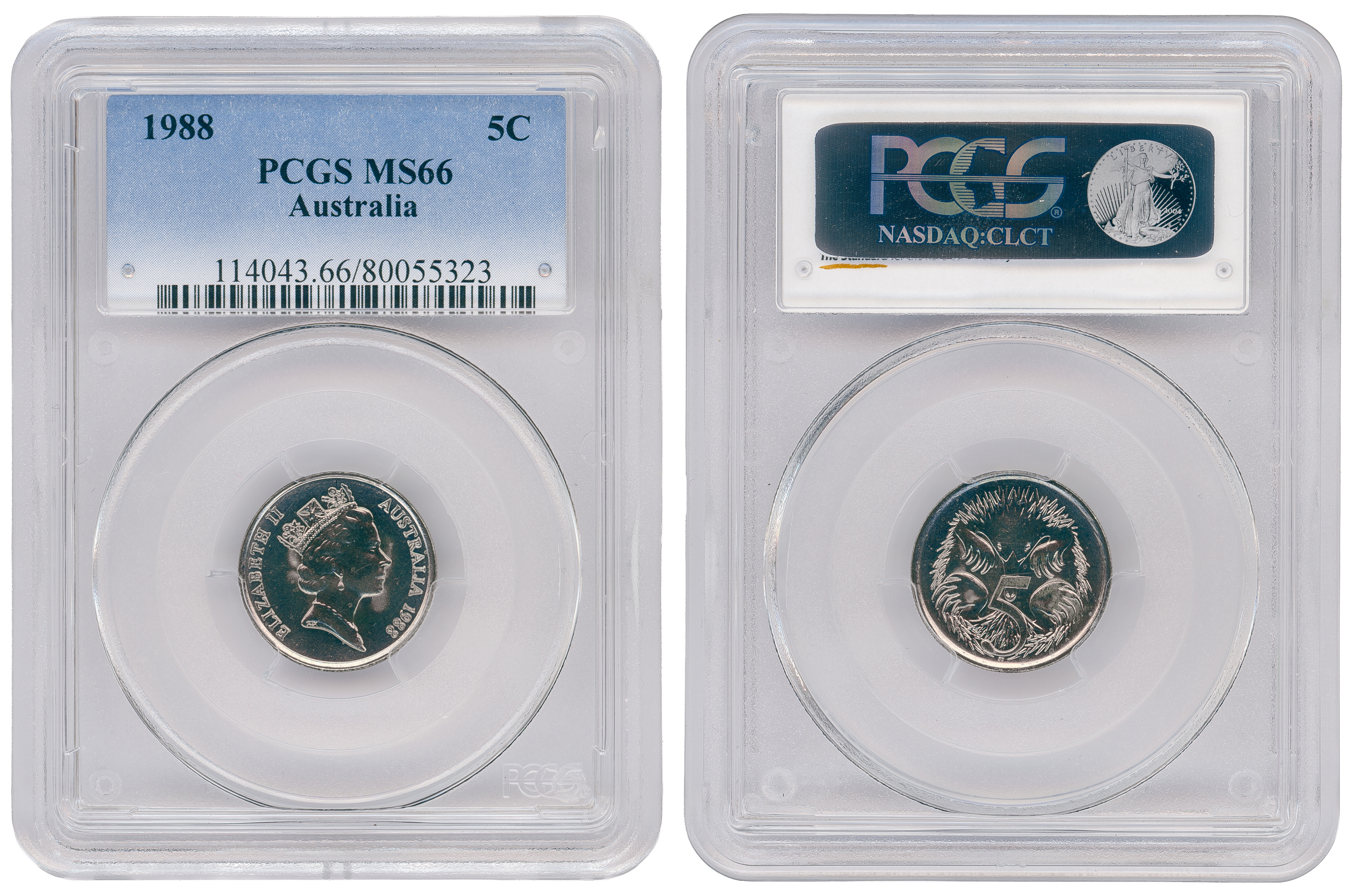 Five Cent, 1988, PCGS MS66