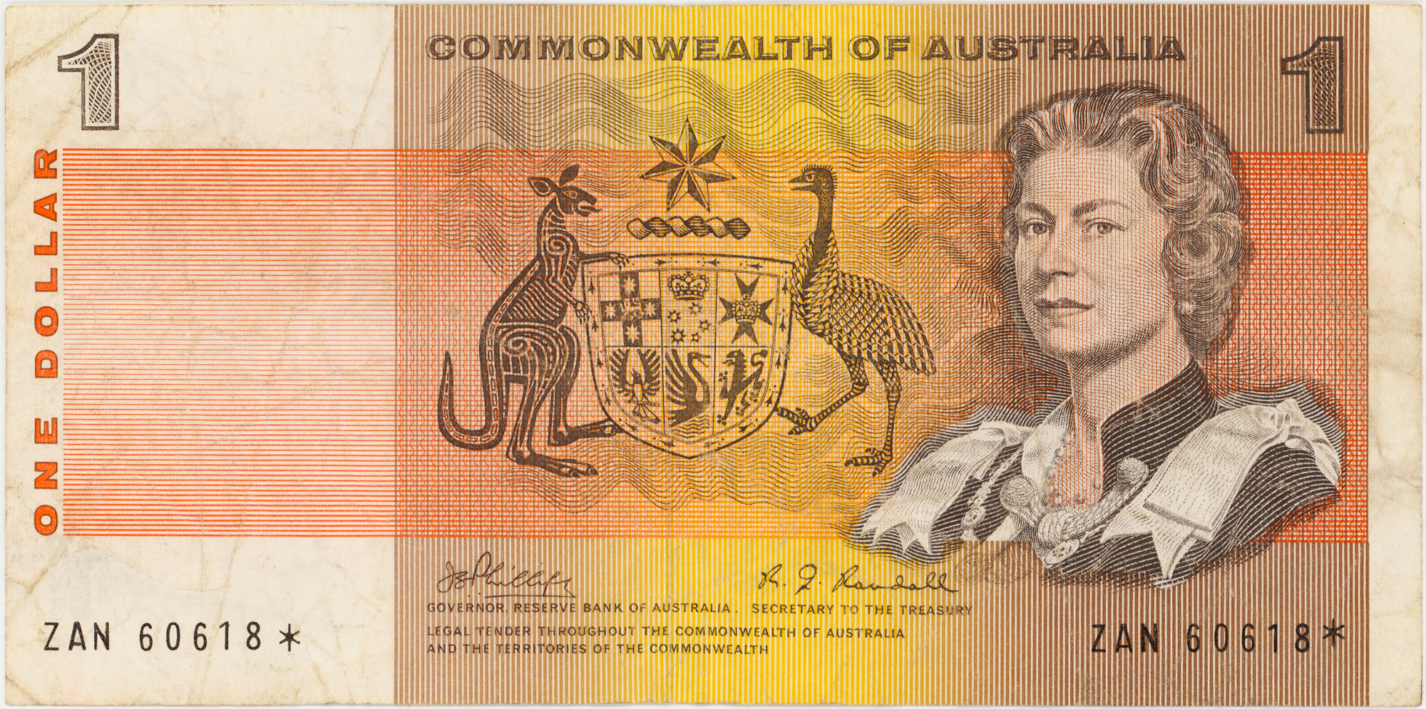 Phillips/Randall, One Dollar, 1969, Fine