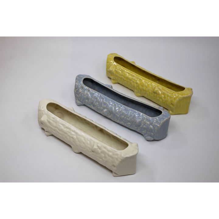 Temuka Pottery - Three trough vases